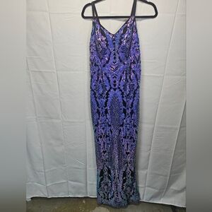 City Vibe Blue Sequin Dress